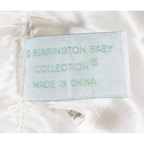 Bearington Baby Collection Ivory/Cream Swirl Satin Security Blanket/Lovey - Picture 3 of 4